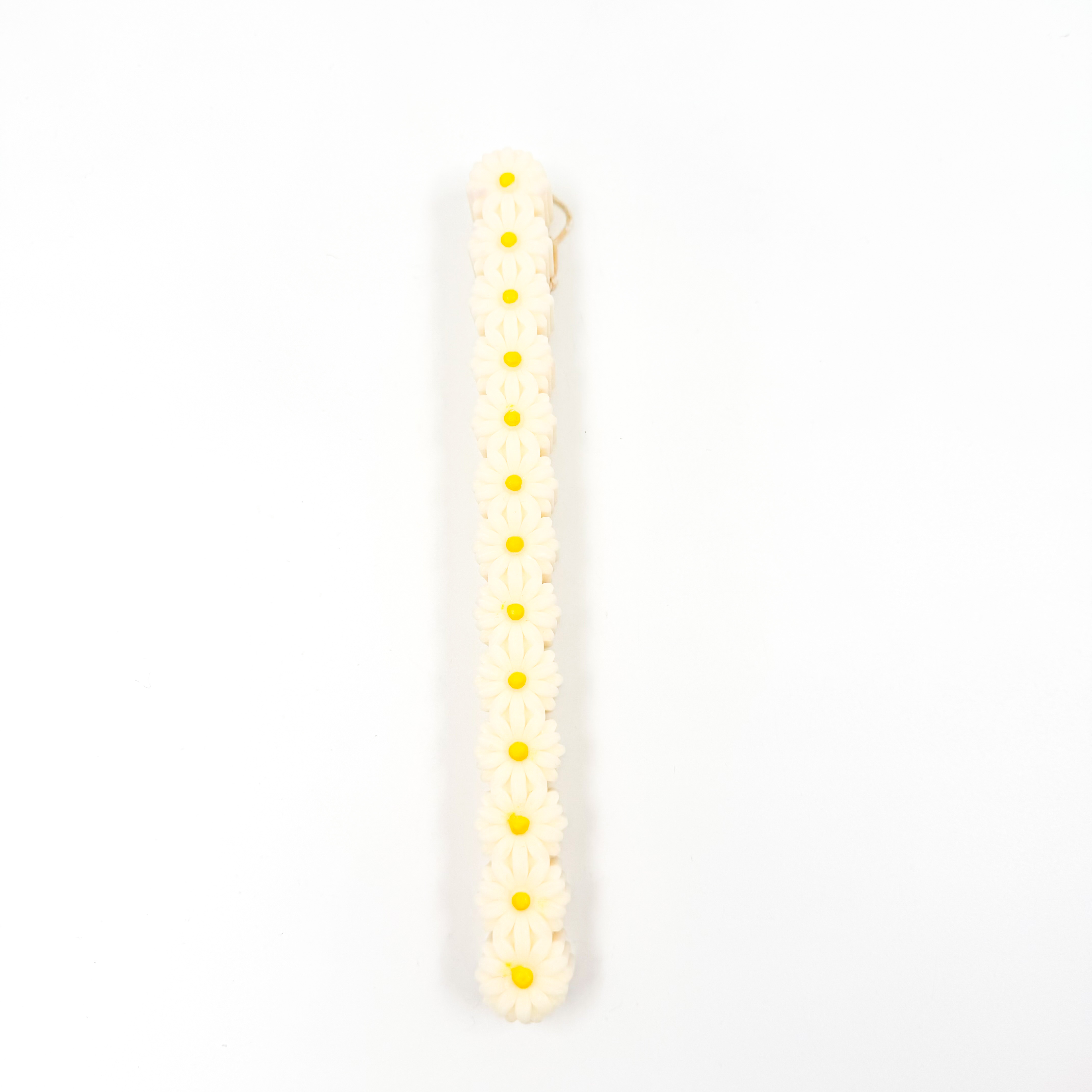 Χειροποίητη Πασχαλινή λαμπάδα μαργαρίτα λευκή