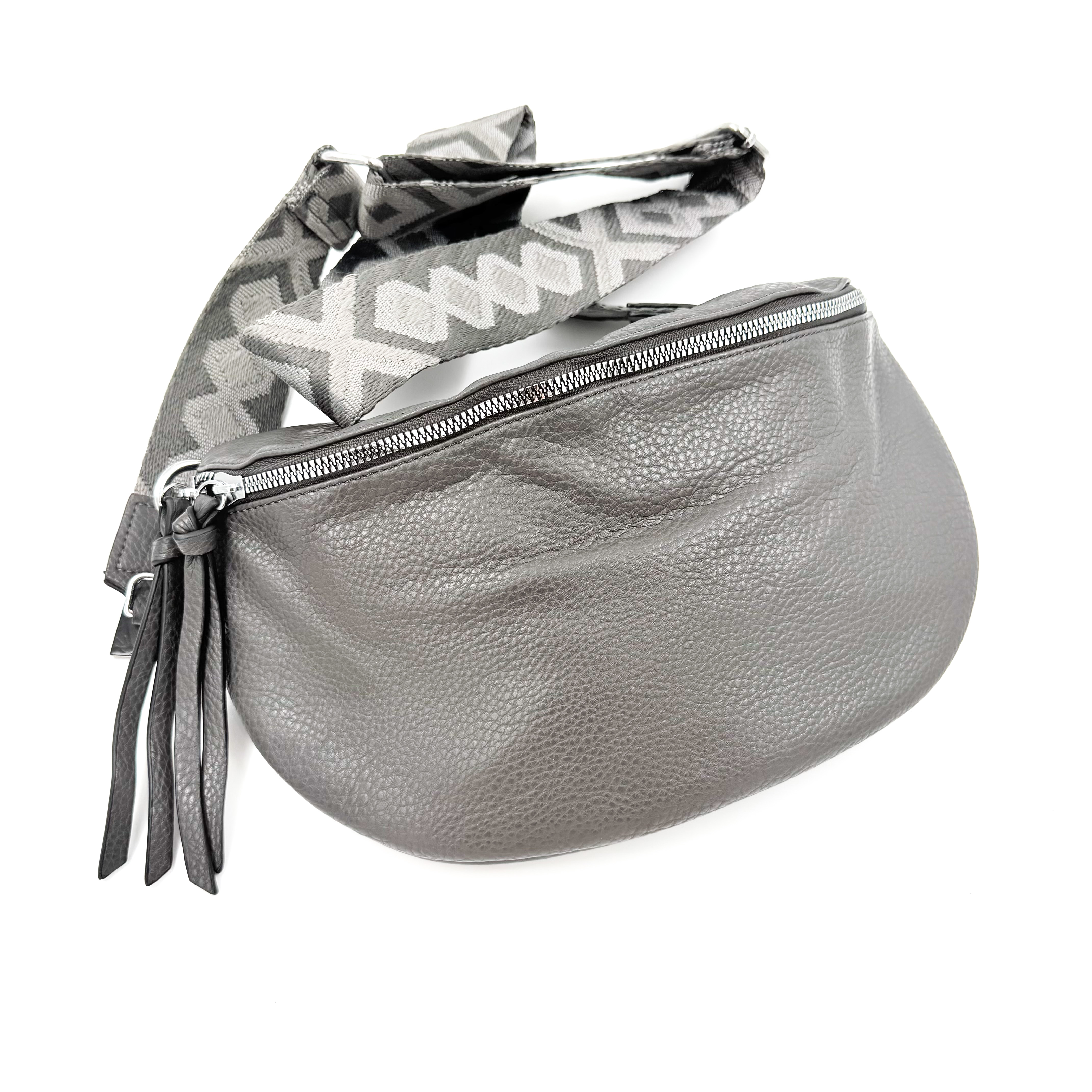 Τσάντα crossbody γκρι