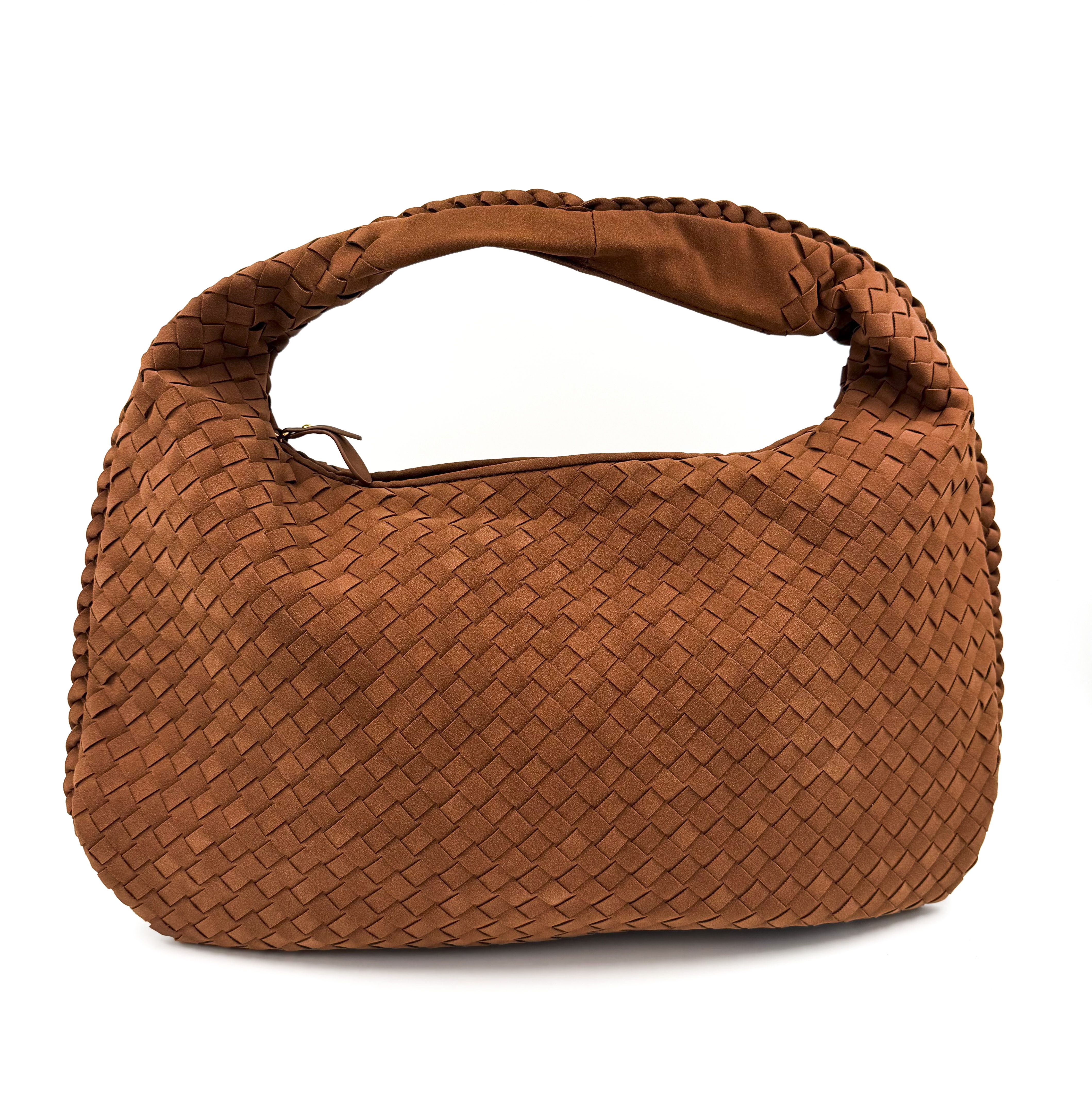 Τσάντα σουέτ τύπου BOTTEGA VENETA ταμπά xlarge μέγεθος