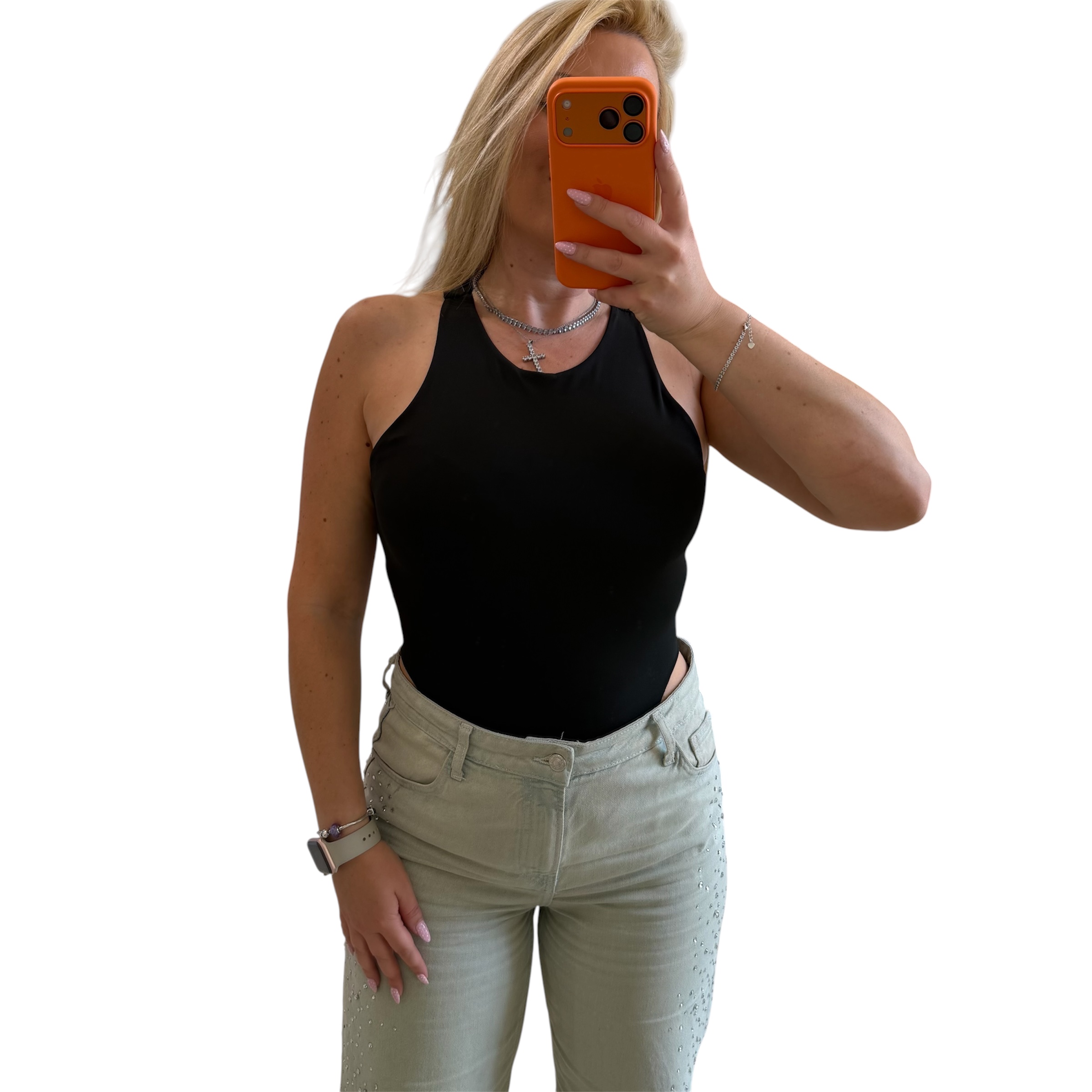 Κορμάκι μαύρο halter