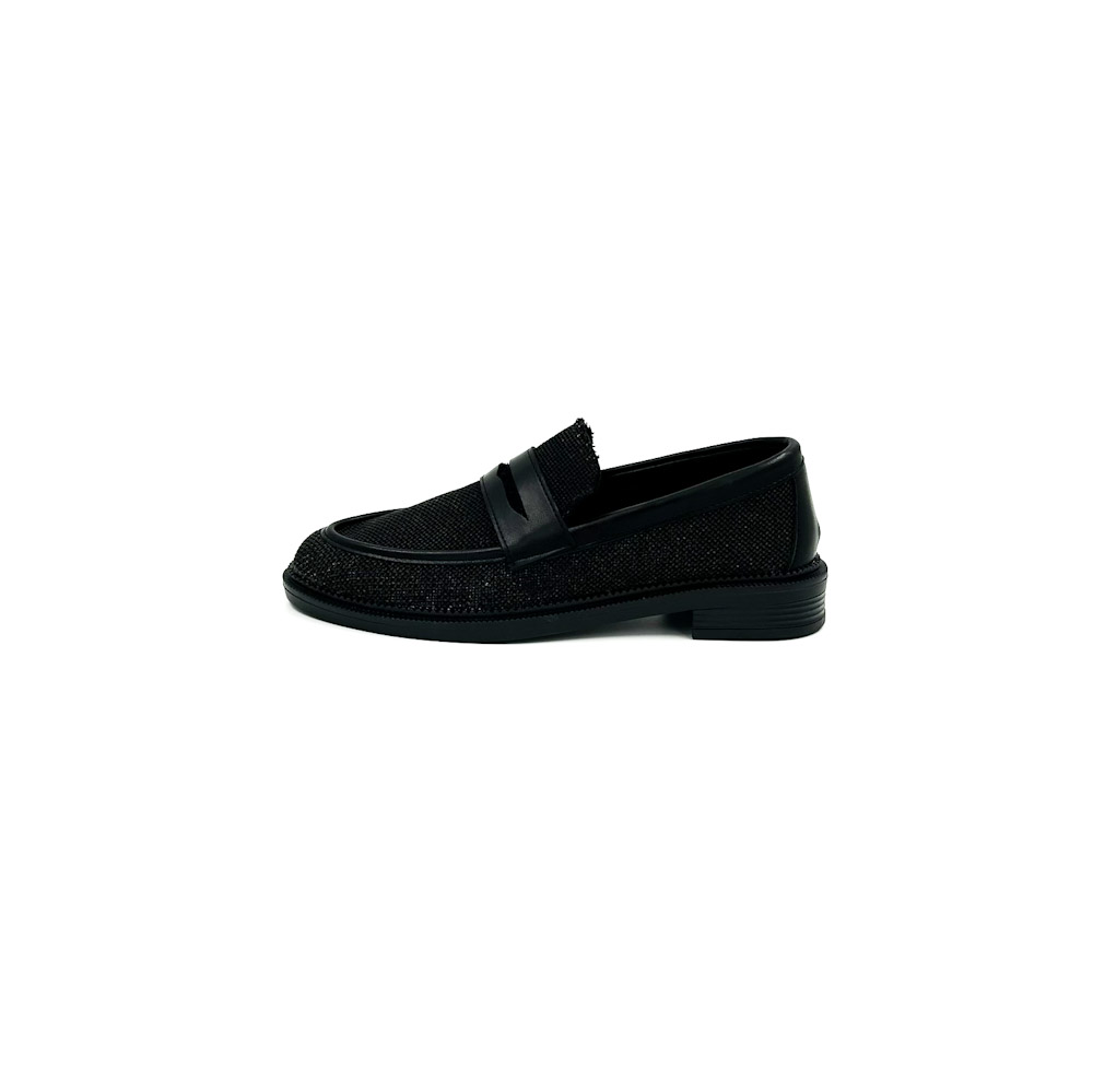 Loafers ψάθα μαύρο Loafers ψάθα μαύρο