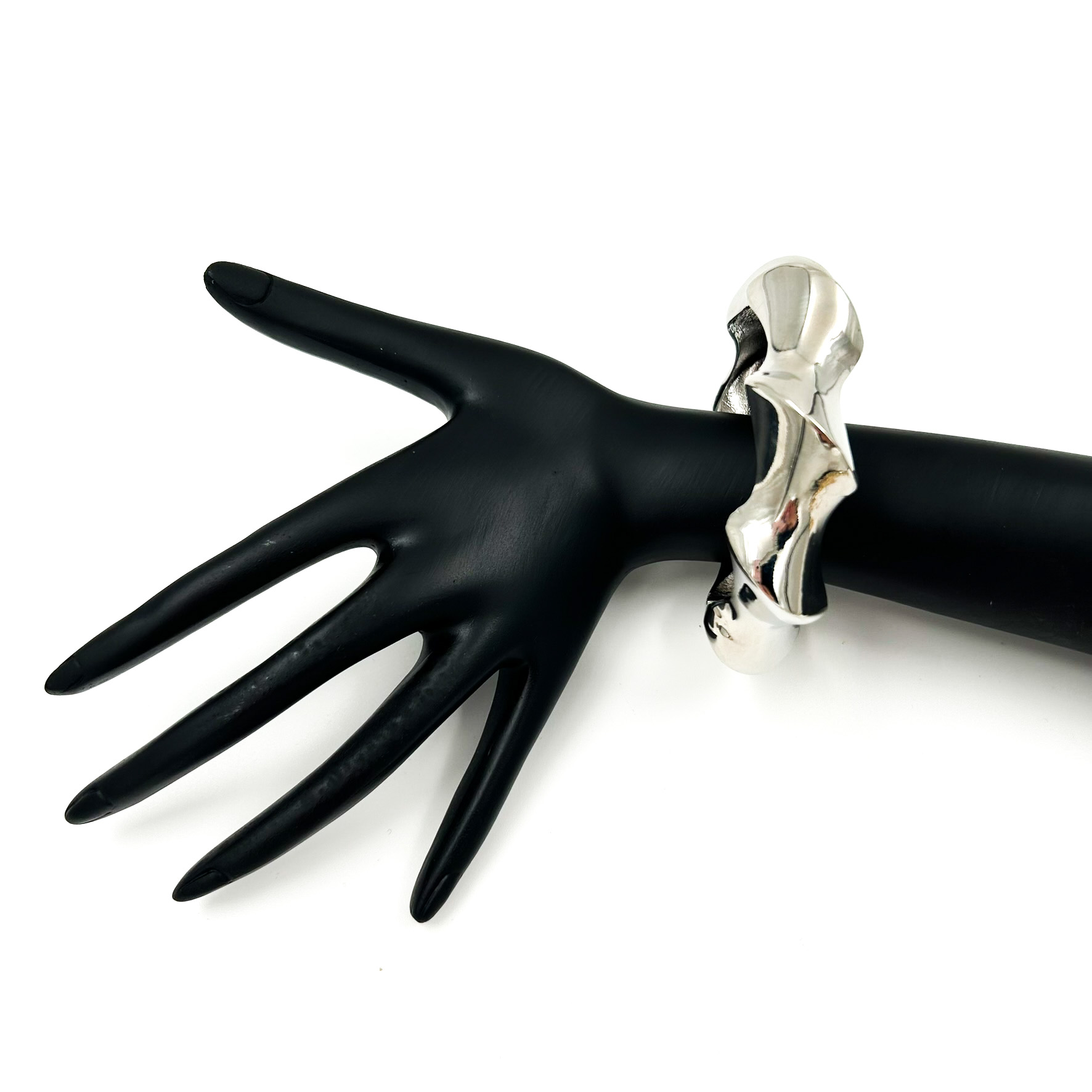 Waves bracellet silver