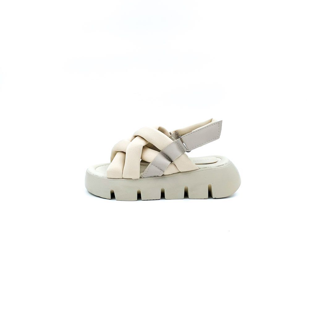 Γυναικεία Flatforms σε μπεζ χρώμα, μαλακός πάτος και extra light σόλα