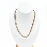 Κολιέ ατσάλινο χρυσό με στρας