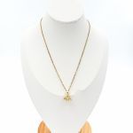 Σετ ατσάλινο κολιέ καρδιά με σκουλαρίκια χρυσό καρδια με φτερά