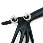 Σκουλαρίκια ατσάλινα σε ασημί