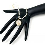 Κολιέ ατσάλινο με πέρλες