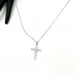 Stainless cross silver medium