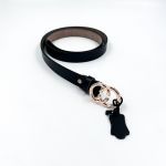 Δερμάτινη ζώνη μαύρη