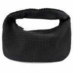 Τσάντα σουέτ τύπου BOTTEGA VENETA μαύρη xlarge μέγεθος