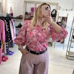 Φλοράλ πουκάμισο ροζ