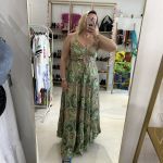 Φόρεμα boho με κορδέλες