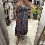 Φόρεμα boho με βολάν