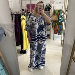 Σετ παντελόνι με μπλούζα μπλε