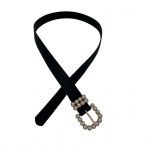 Ζώνη μαύρη με αγκράφα με πέρλες