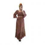 Σετ boho crop top και μάξι φούστα