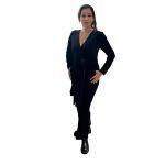 Ολόσωμη φόρμα βελουτέ μαύρη  Ολόσωμη φόρμα βελουτέ μαύρη