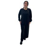 Σετ βελουτέ φόρμα μαύρο Σετ βελουτέ φόρμα μαύρο