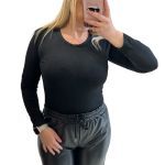 Κορμάκι μαύρο βαμβακερό