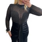 Φόρεμα μαύρο βελούδο