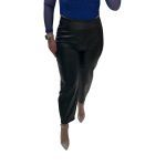 Παντελόνι δερματίνη μαύρο ψηλόμεσο