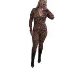Ολόσωμη φόρμα λεοπάρ μακρυμάνικη