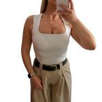 Κορμάκι λευκό ελαστικό