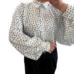 Πουά πουκάμισο λευκό