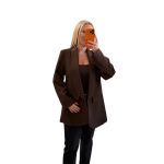 Σακάκι καφέ oversized