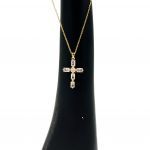 Stainless cross gold medium
