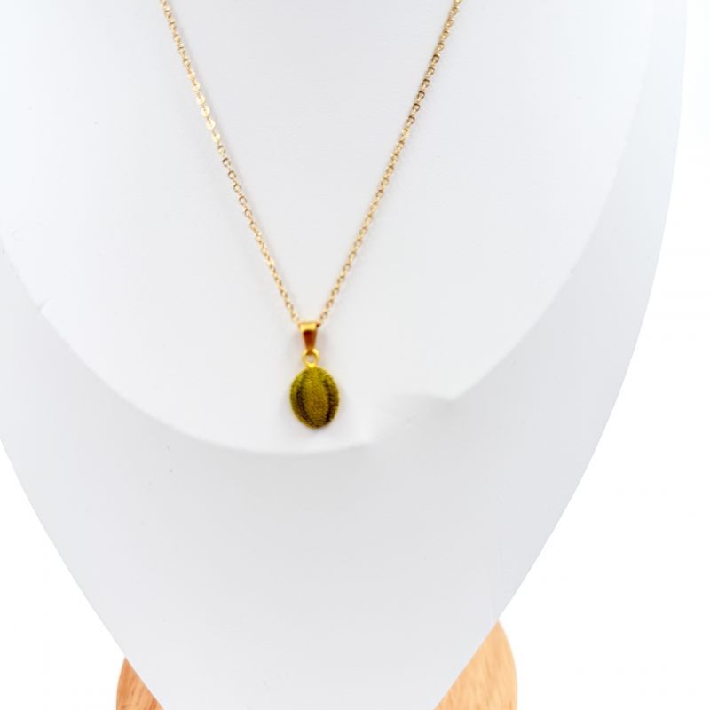 Φωτογραφία από Κολιέ ατσάλινο χρυσό ακτινίδιο