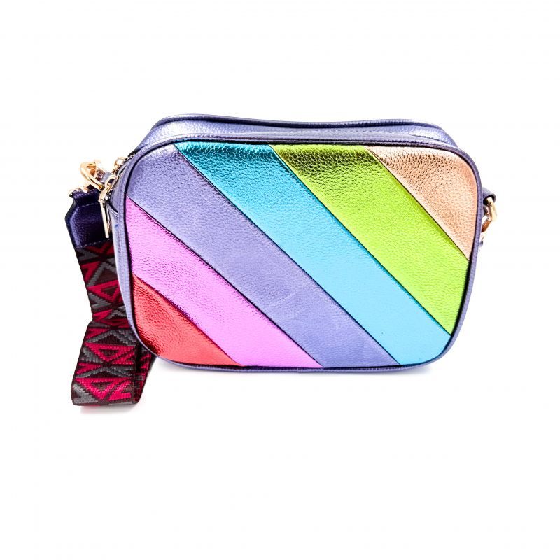 Φωτογραφία από Τσάντα χιαστί μωβ μεταλλικό