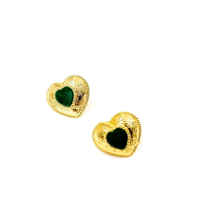 Love earrings green Φωτογραφία από Love earrings green