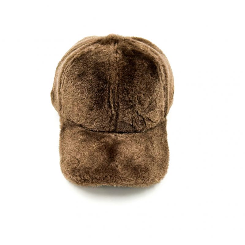 Φωτογραφία από Καπέλο jockey Greige γούνινο