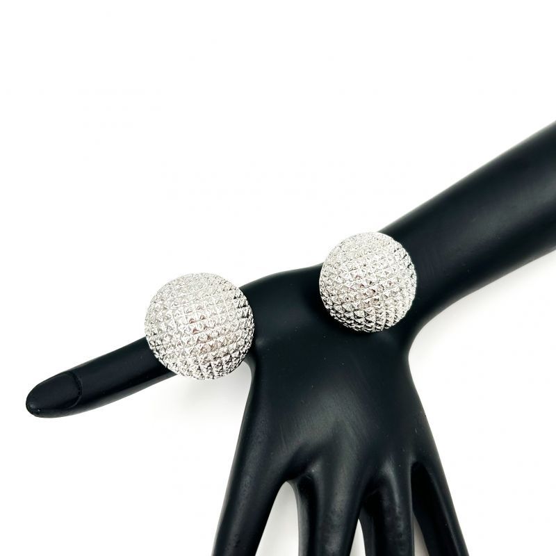 Σκουλαρίκια ατσάλινα ασημί Φωτογραφία από Σκουλαρίκια ατσάλινα ασημί