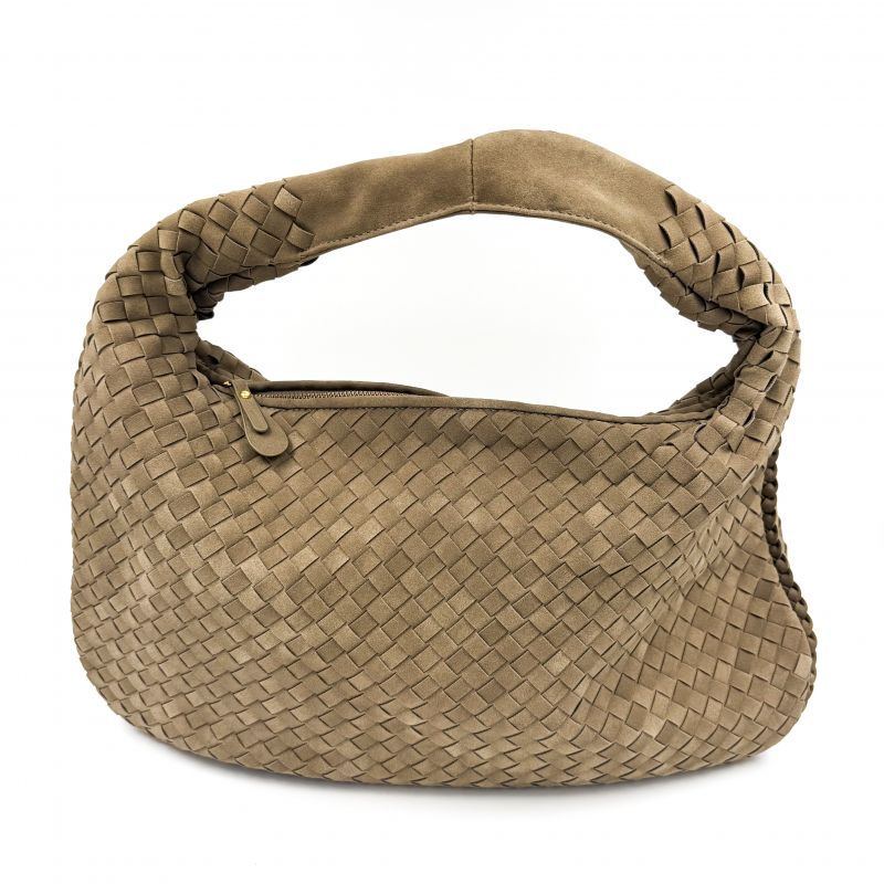 Τσάντα σουέτ τύπου BOTTEGA VENETA μπεζ του πούρου xlarge μέγεθος Φωτογραφία από Τσάντα σουέτ τύπου BOTTEGA VENETA μπεζ του πούρου xlarge μέγεθος