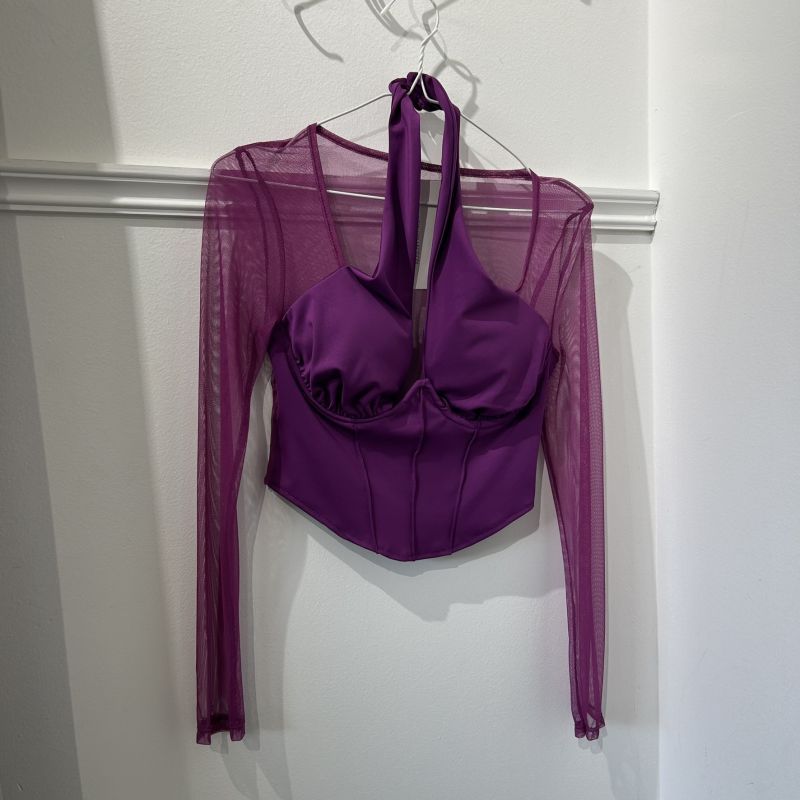 Φωτογραφία από Crop top μωβ