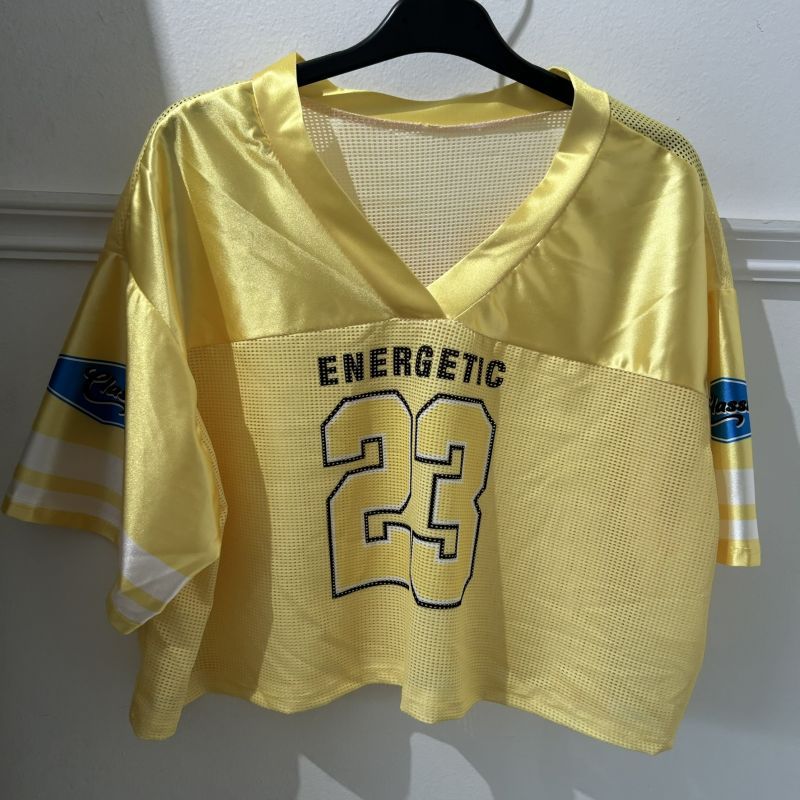 Φωτογραφία από Μπλούζα crop top κίτρινο