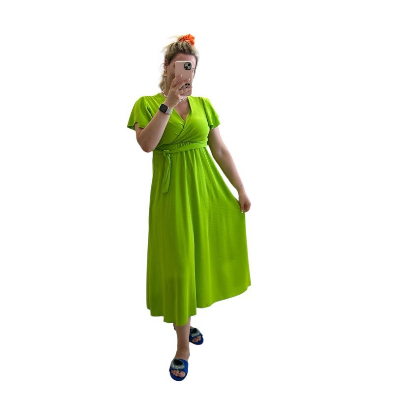 Φωτογραφία από Midi φόρεμα lime