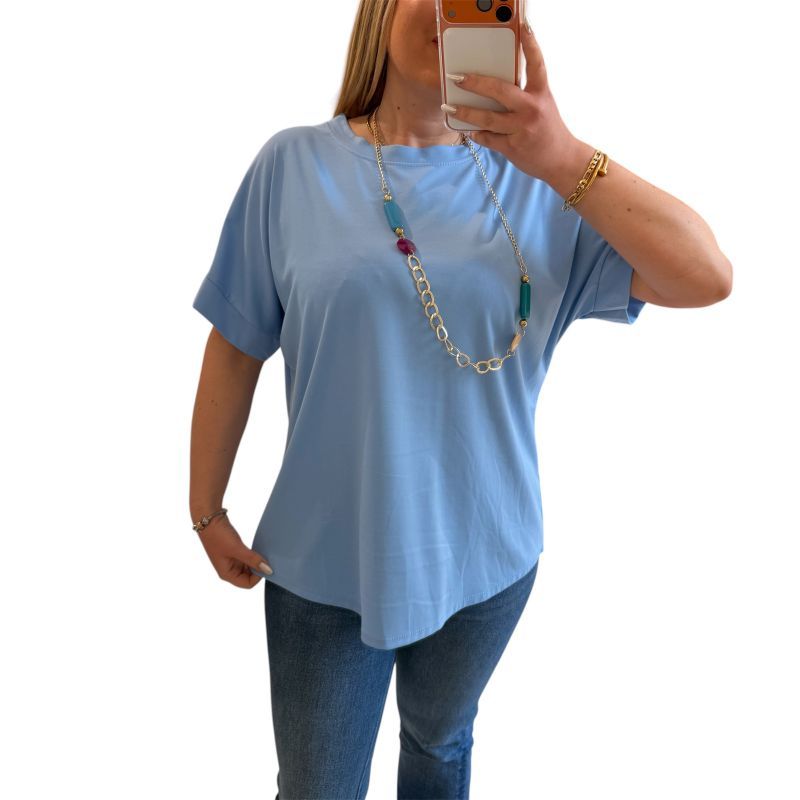 Φωτογραφία από Μπλούζα γαλάζιο με κόσμημα