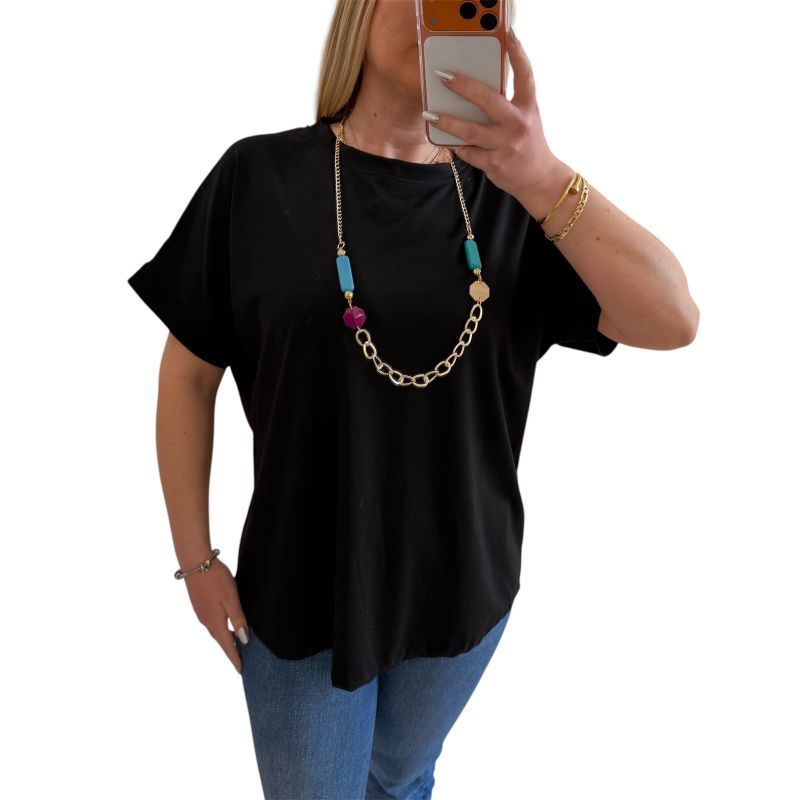 Φωτογραφία από Μπλούζα μαύρο με κόσμημα