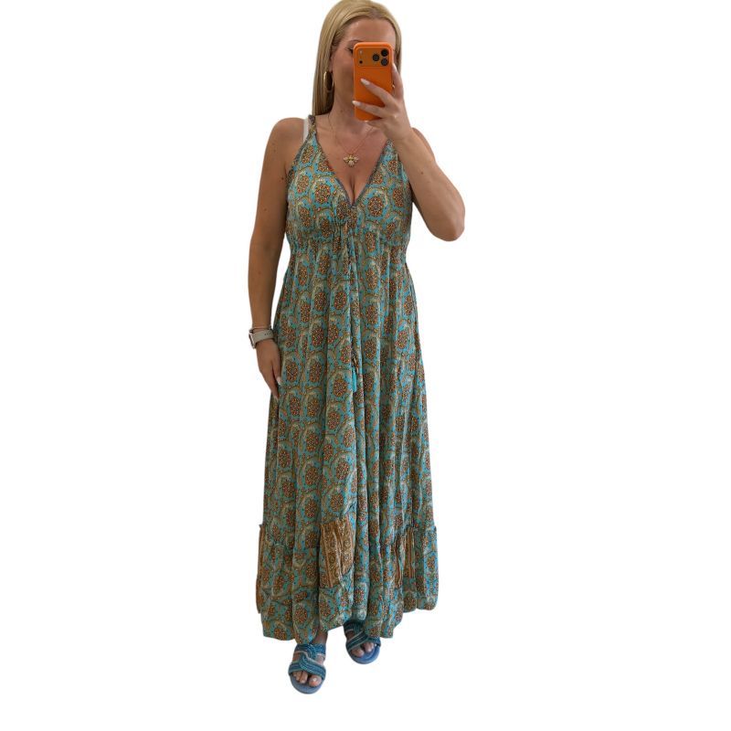 Φωτογραφία από Φόρεμα boho με βολάν στήθος έως 130 εκ