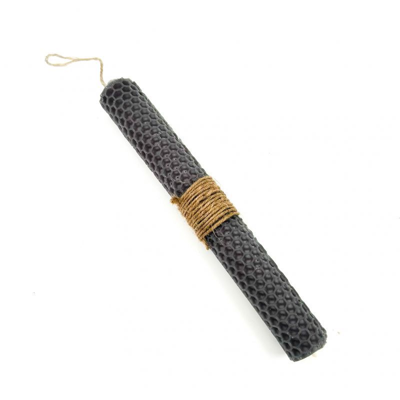 Φωτογραφία από Χειροποίητη Πασχαλινή Λαμπάδα από αγνό μελισσοκέρι γκρι