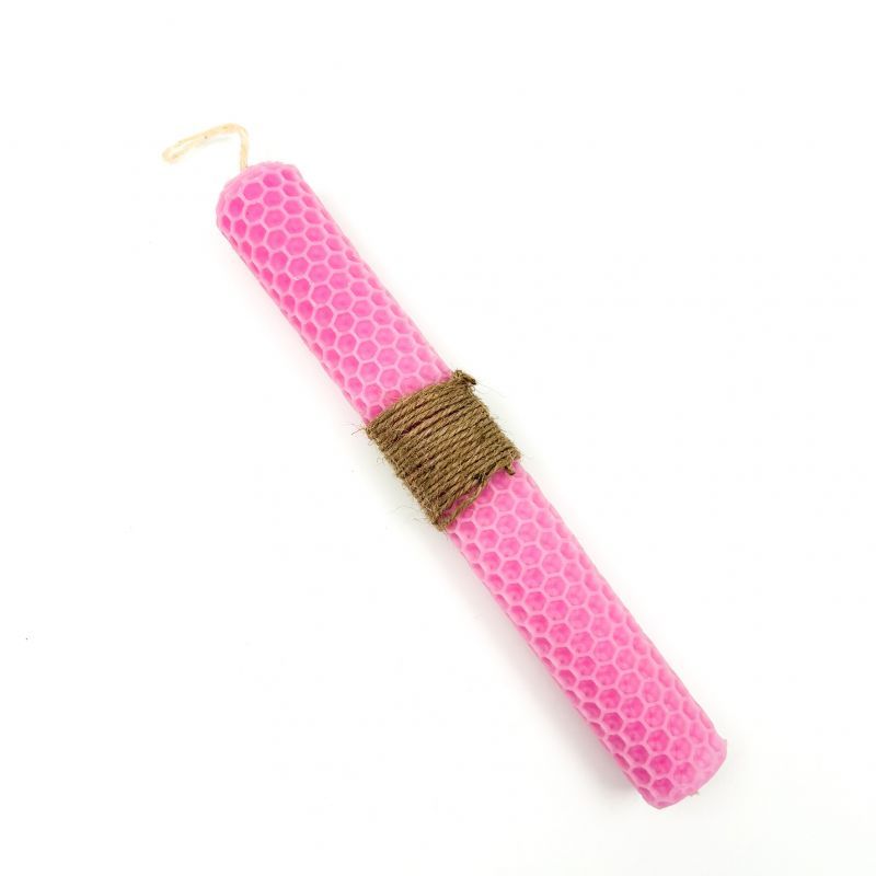 Φωτογραφία από Χειροποίητη Πασχαλινή Λαμπάδα από αγνό μελισσοκέρι ροζ